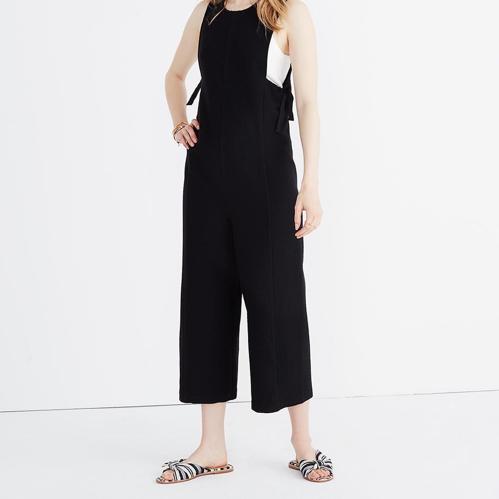 Texture & Thread Knit Side Tie Jumpsuit